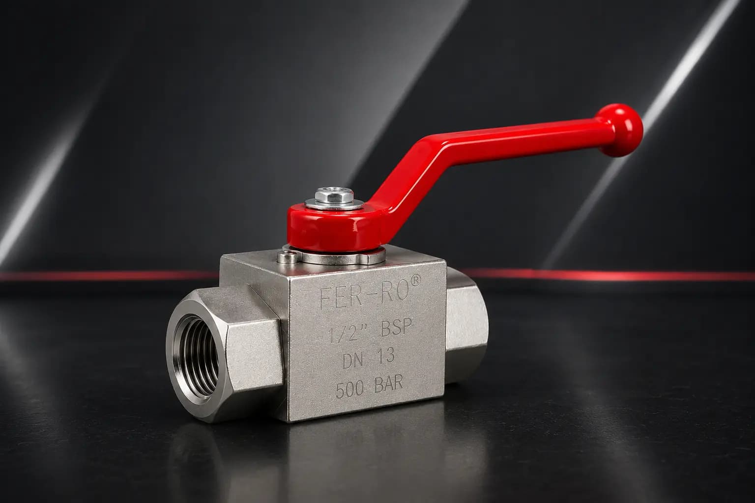 1/2″ BSP 2 Yollu Küresel Vana