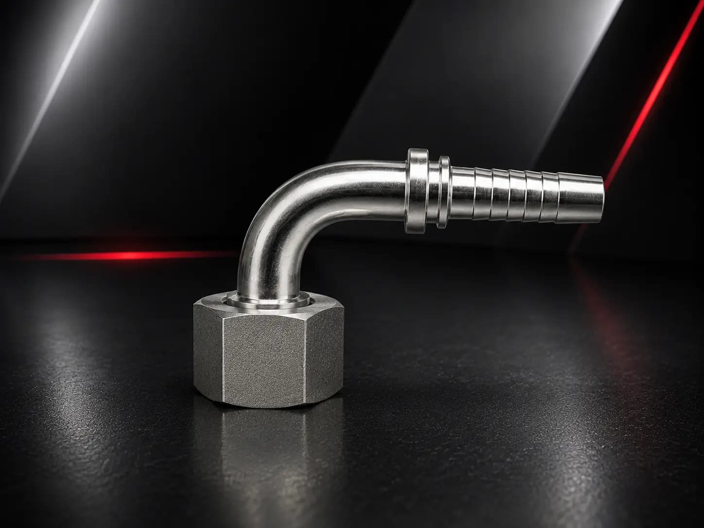 1/2″ BSP Dişi Döner 90° Hortum Rakoru